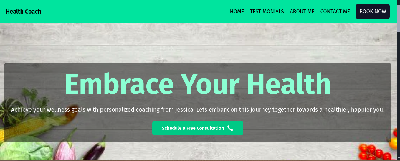 Health Coach Website