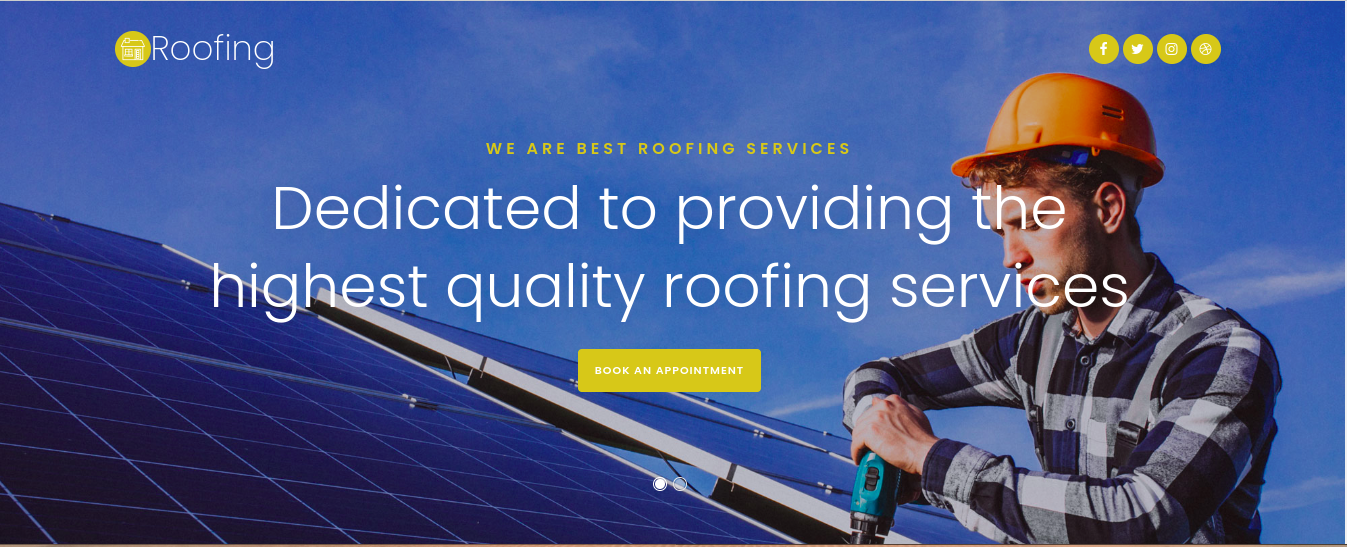 Roofing website